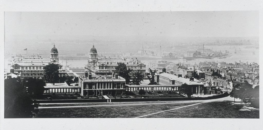 Detail of Greenwich and the Isle of Dogs from the Royal Observatory, London by Anonymous