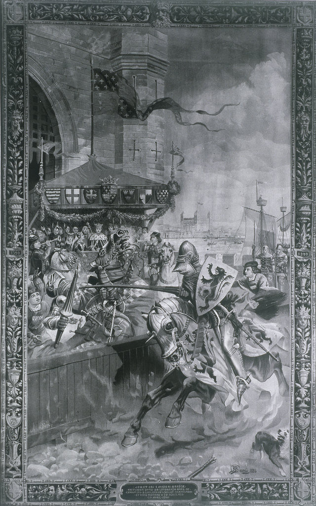 Detail of Solemn Joust on London Bridge by Richard Beavis