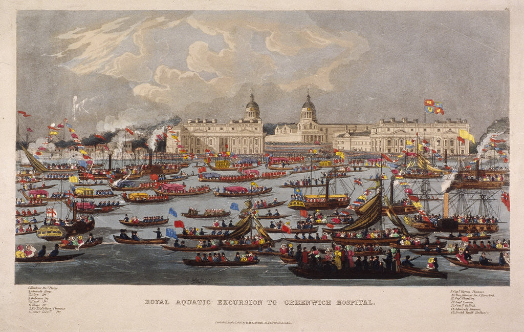 Detail of Royal Aquatic Excursion to Greenwich Hospital by Anonymous