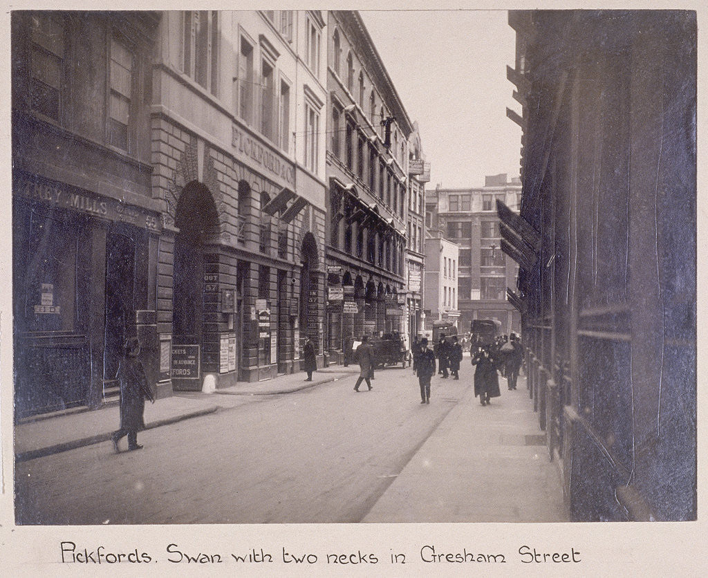 Detail of Gresham Street, London by Anonymous
