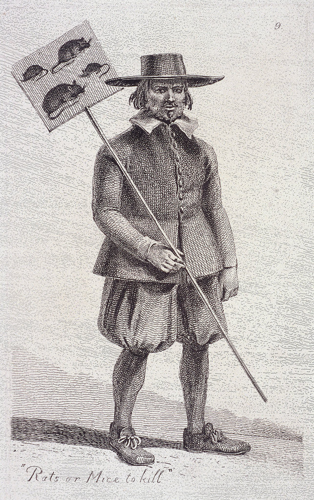 Detail of Rats or Mice to kill, from Cries of London, (c1819?) by John Thomas Smith