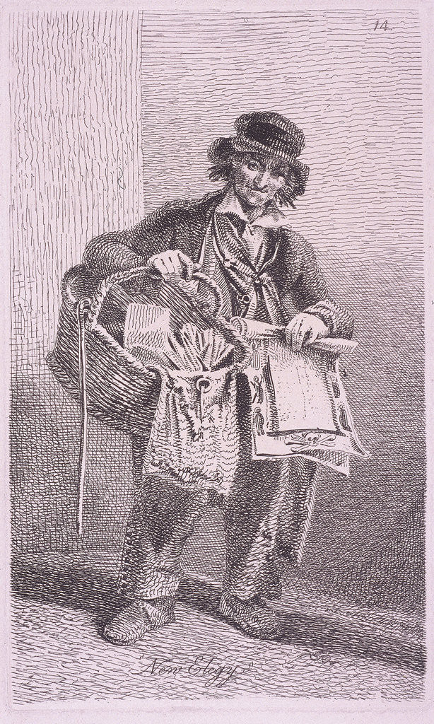 Detail of New Elegy, Cries of London by John Thomas Smith