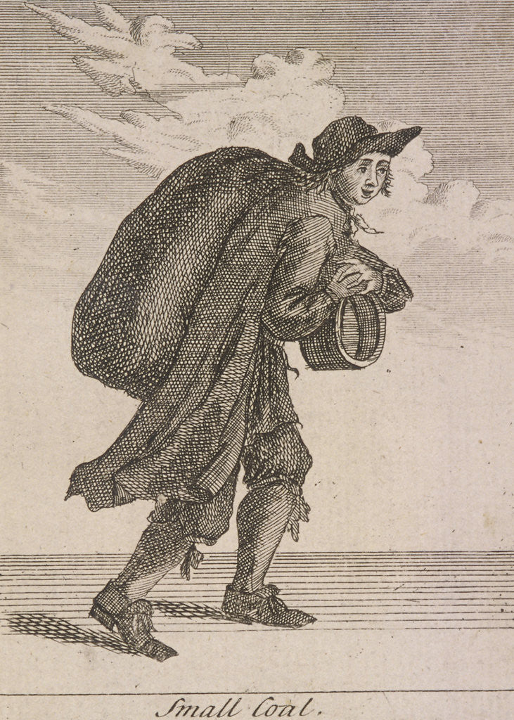 Detail of Small Coal, Cries of London, (c1688?) by Anonymous
