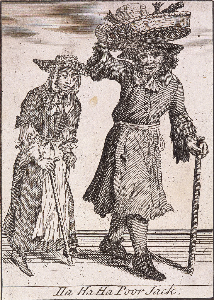 Detail of Ha Ha Ha Poor Jack, Cries of London, (c1688?) by Anonymous