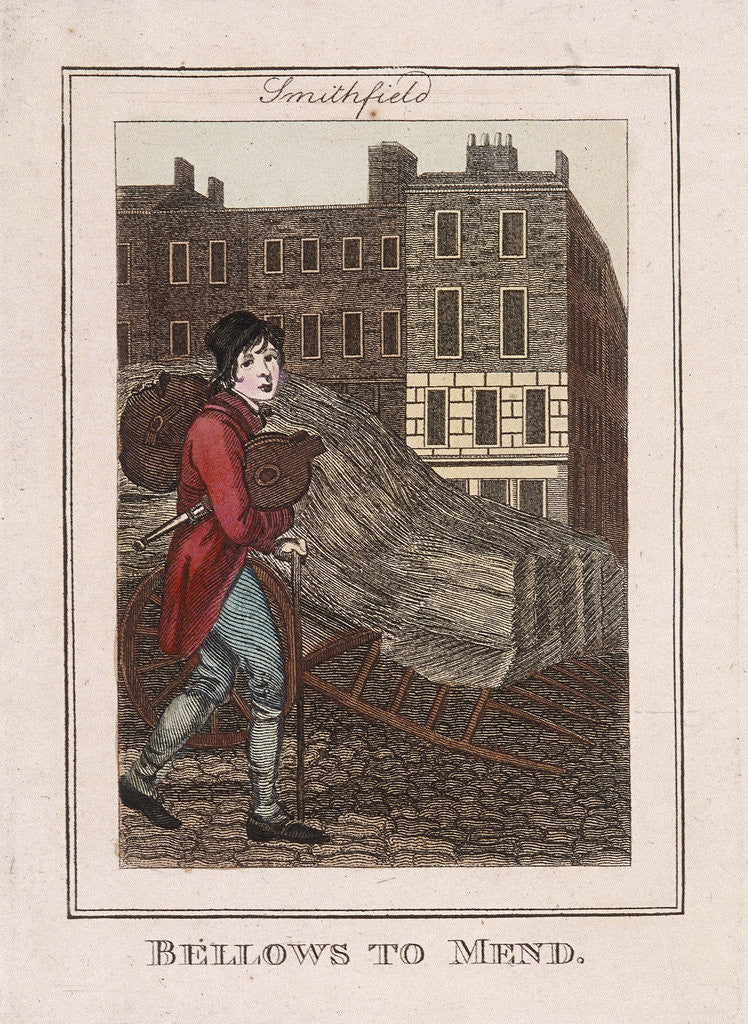 Detail of Bellows to Mend, Cries of London by Anonymous