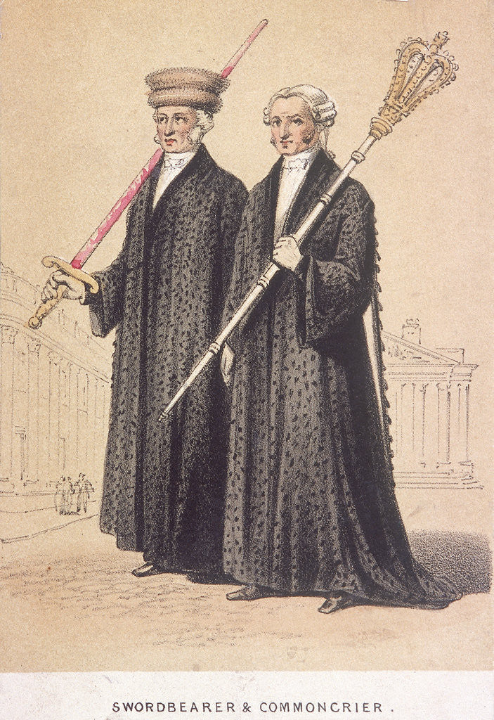 Detail of A Swordbearer and a Commoncrier by Day & Son