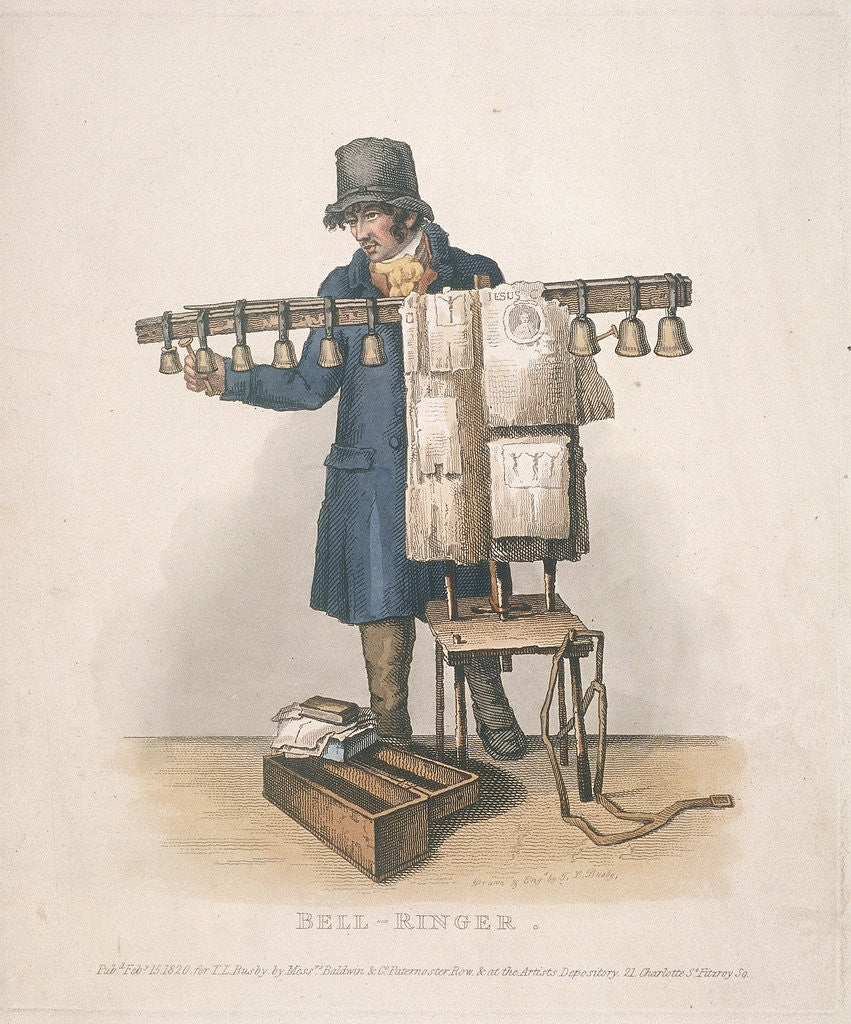 Bell-ringer with the stand for his bells by Thomas Lord Busby