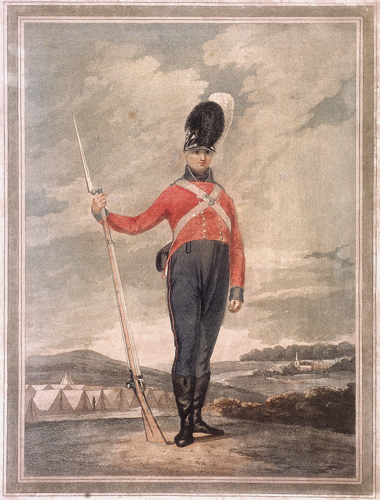 Detail of Military figure wearing an unidentified volunteer uniform by Anonymous
