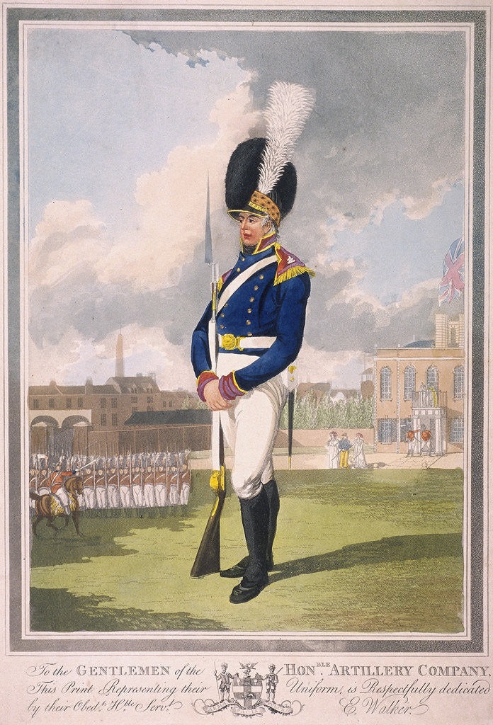 Military figure in the uniform of the Honourable Artillery Company by Anonymous