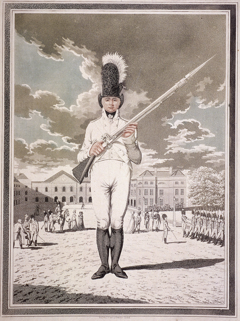 Military figure in the uniform of the Bloomsbury and Inns of Court Association by Anonymous