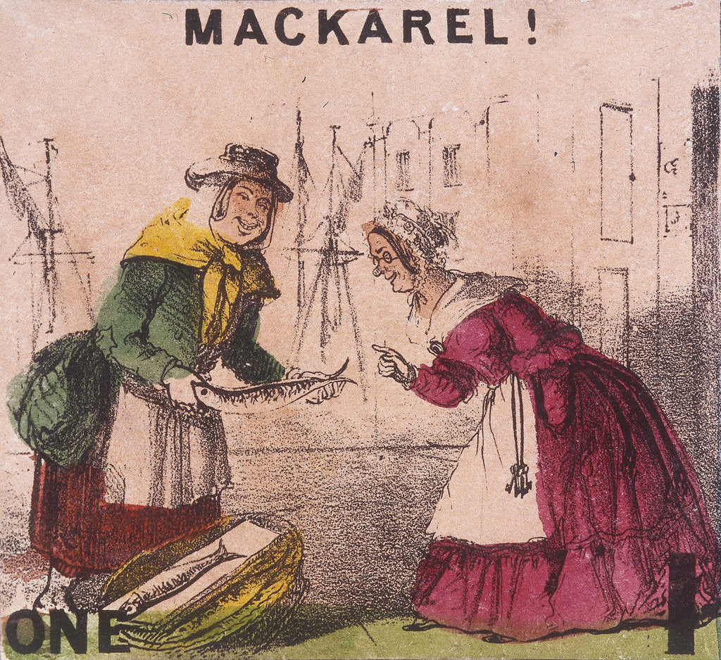Detail of Mackarel!, Cries of London by TH Jones