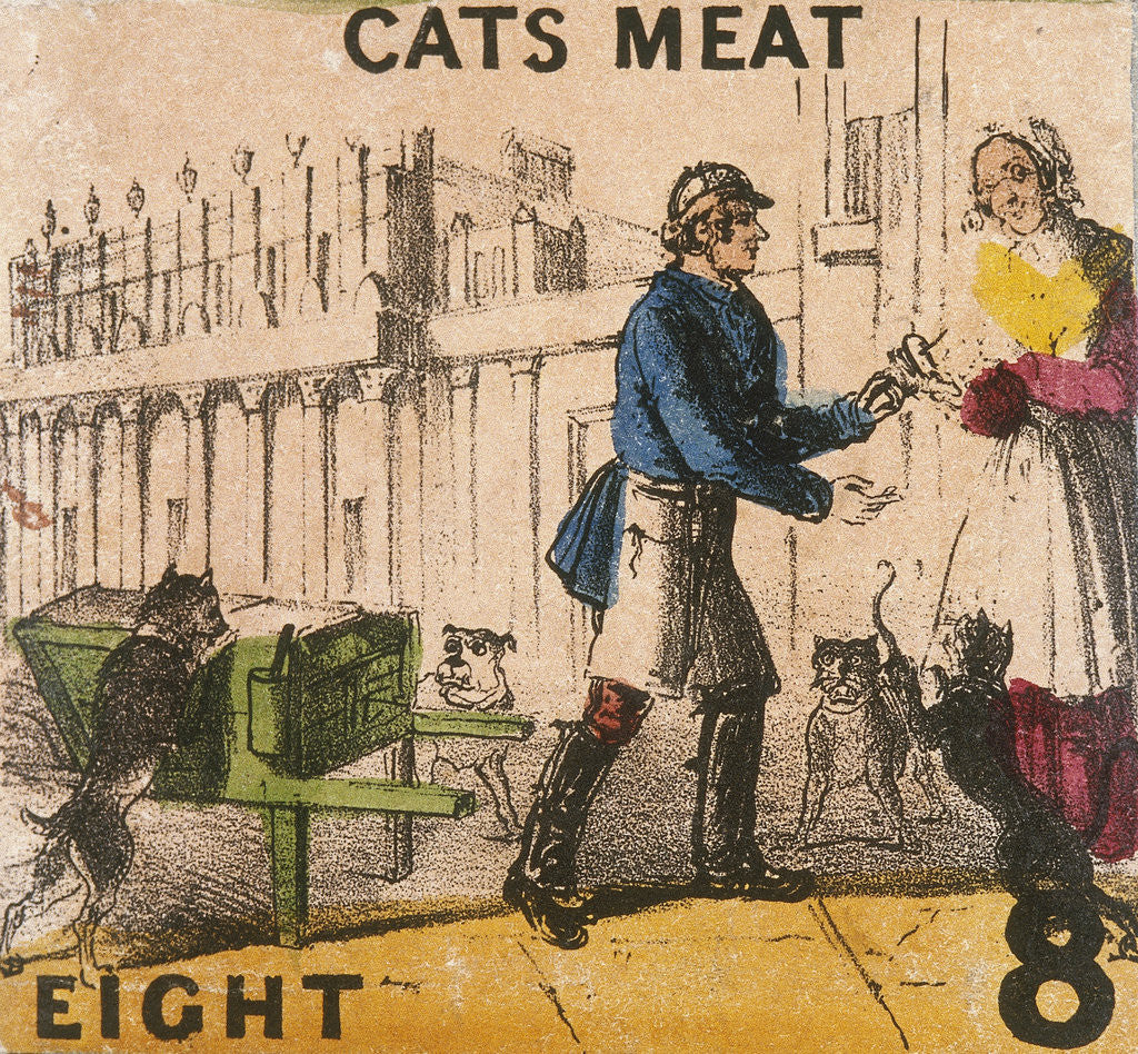 Detail of Cats Meat, Cries of London by TH Jones