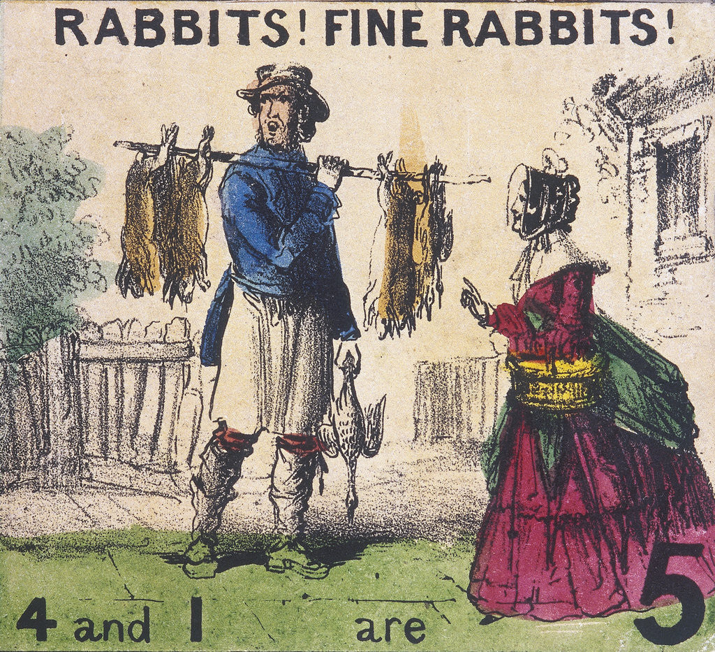 Detail of Rabbits! Fine Rabbits!, Cries of London by TH Jones
