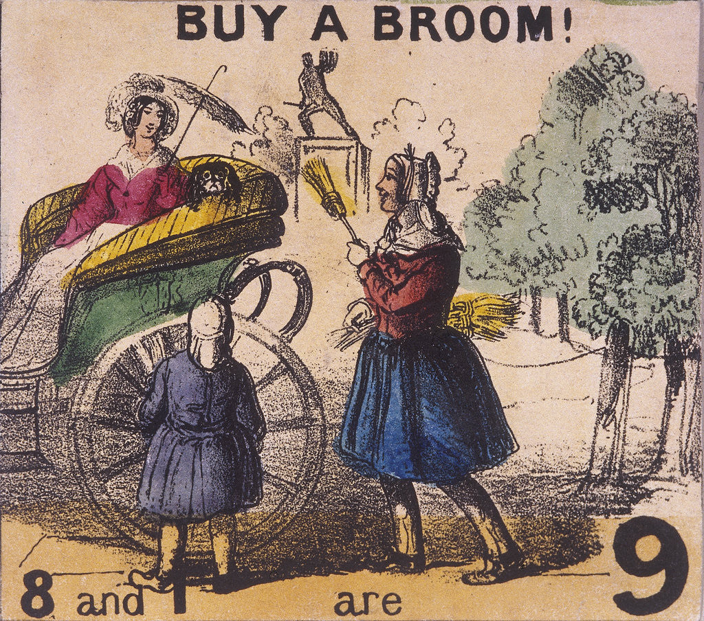 Detail of Buy a Broom!, Cries of London by TH Jones