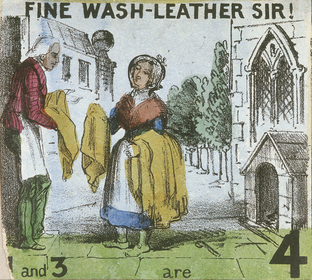 Detail of Fine Wash-leather Sir!, Cries of London by TH Jones