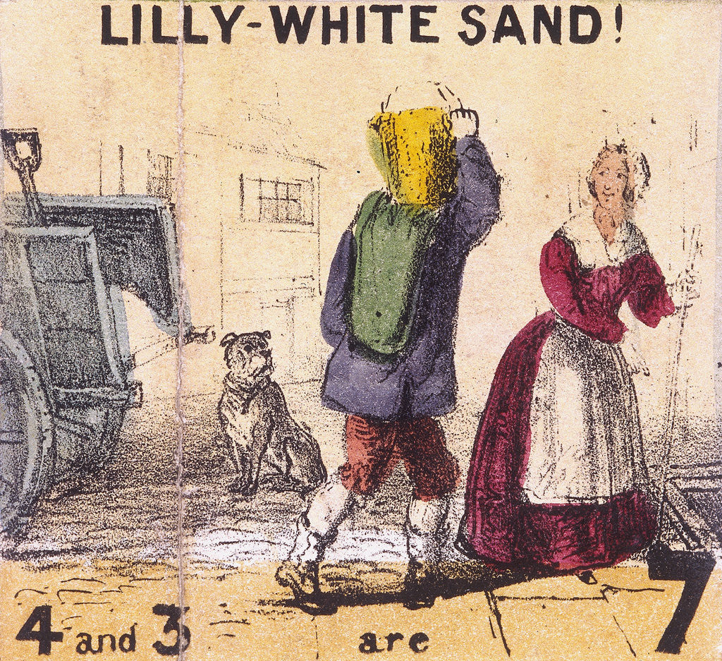 Detail of Lilly-white Sand!, Cries of London by TH Jones