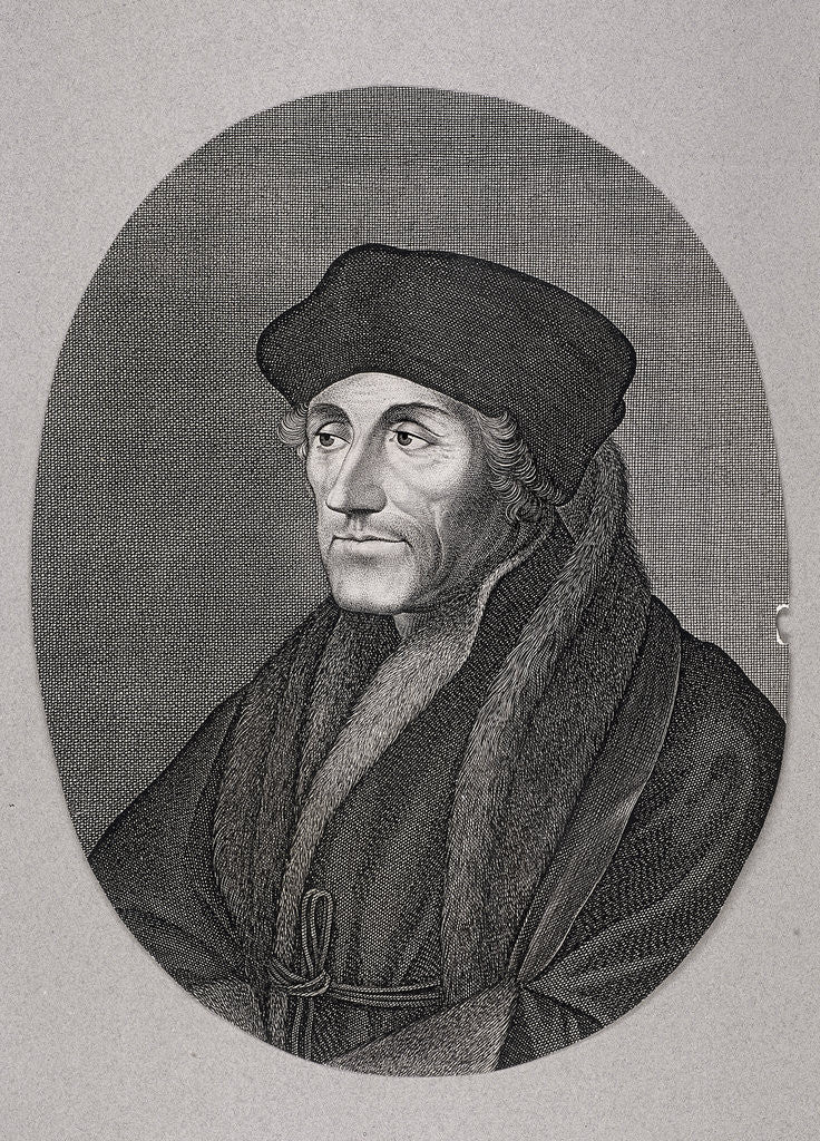 Detail of Desiderius Erasmus by Anonymous