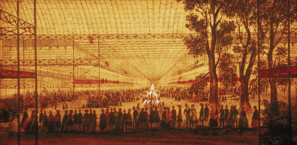 Detail of Interior view of Crystal Palace by Anonymous