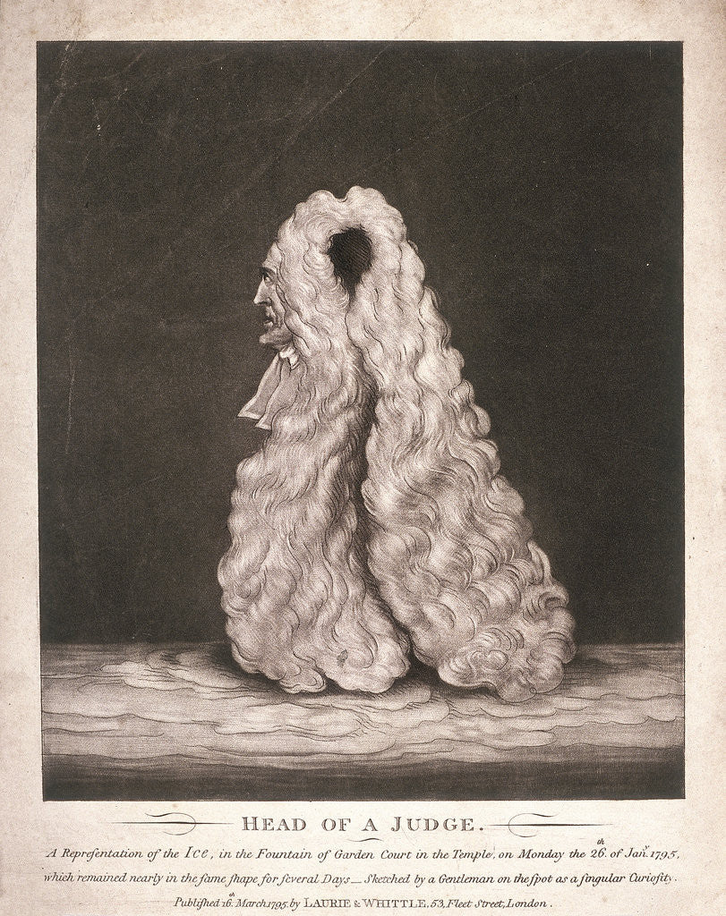 Detail of Head of a judge... by Anonymous