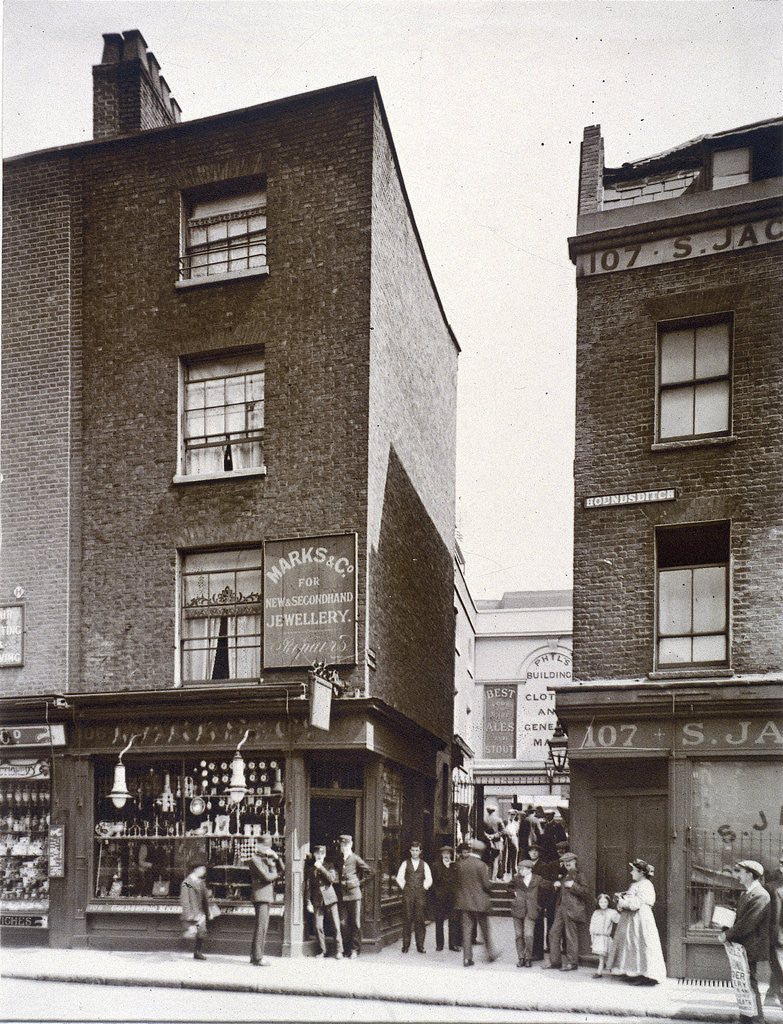 Detail of Phil's Buildings, Houndsditch, London by Anonymous
