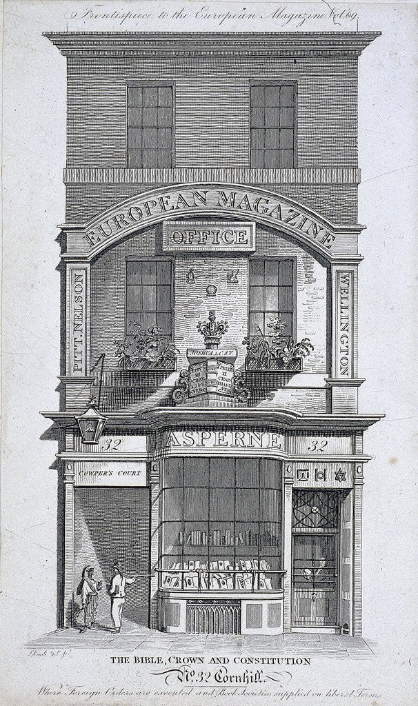 Detail of No 32 Cornhill, London by Samuel Rawle