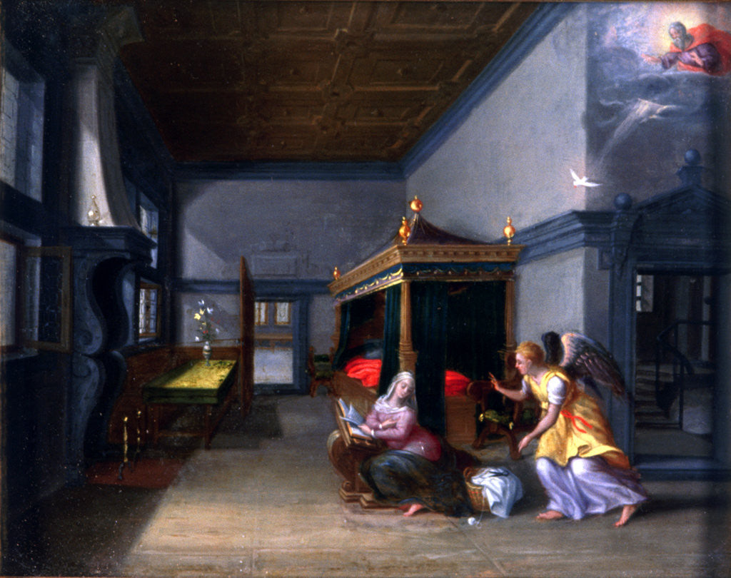 Detail of The Annunciation' by Anonymous