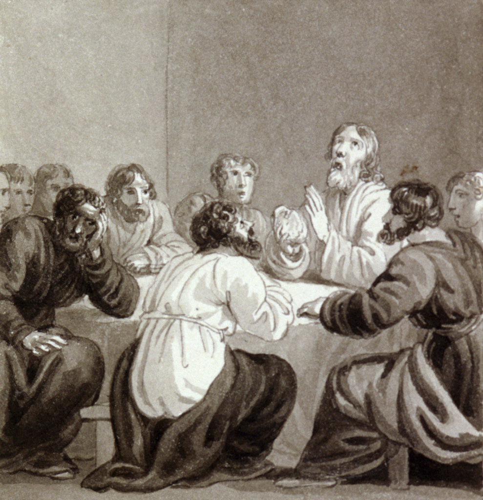 Detail of The Last Supper by Henry Corbould