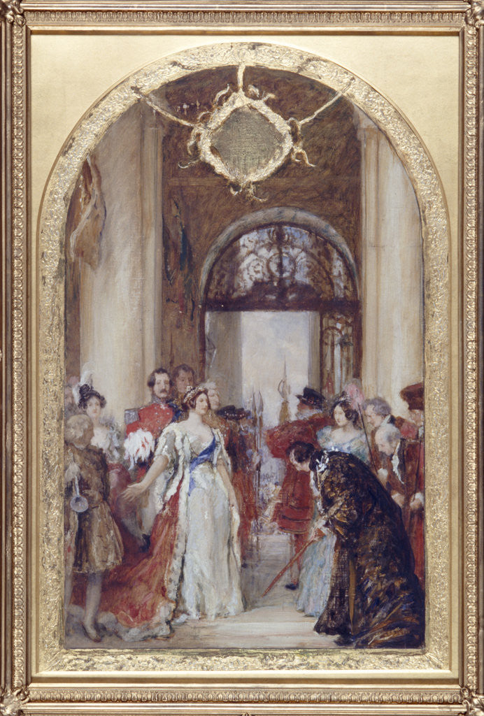 Detail of Study for the Opening of the Royal Exchange by Queen Victoria by Robert Walker Macbeth