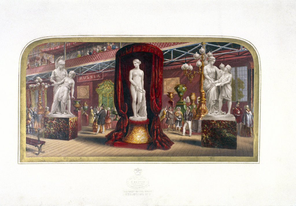 Detail of The gems of the Great Exhibition, no.3', Hyde Park, London, (c1854?) by George Baxter