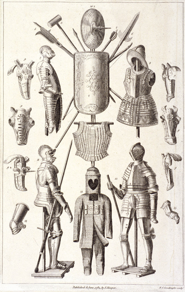 Detail of Arms and armour from the Tower of London by NC Goodnight