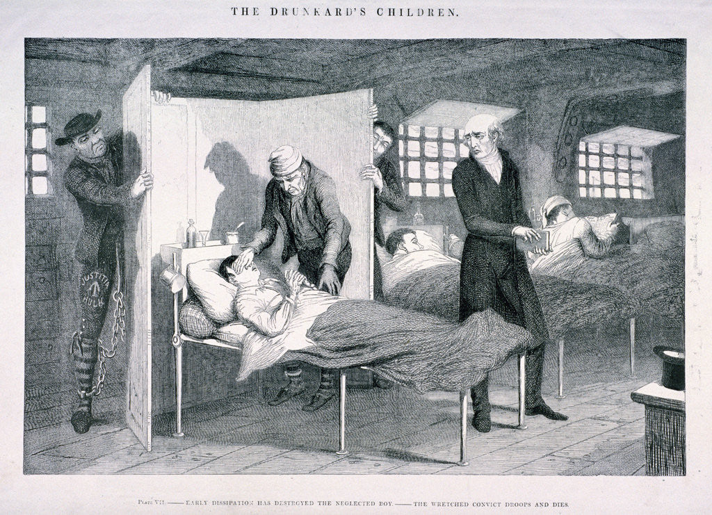 Detail of The Drunkard's Children by George Cruikshank