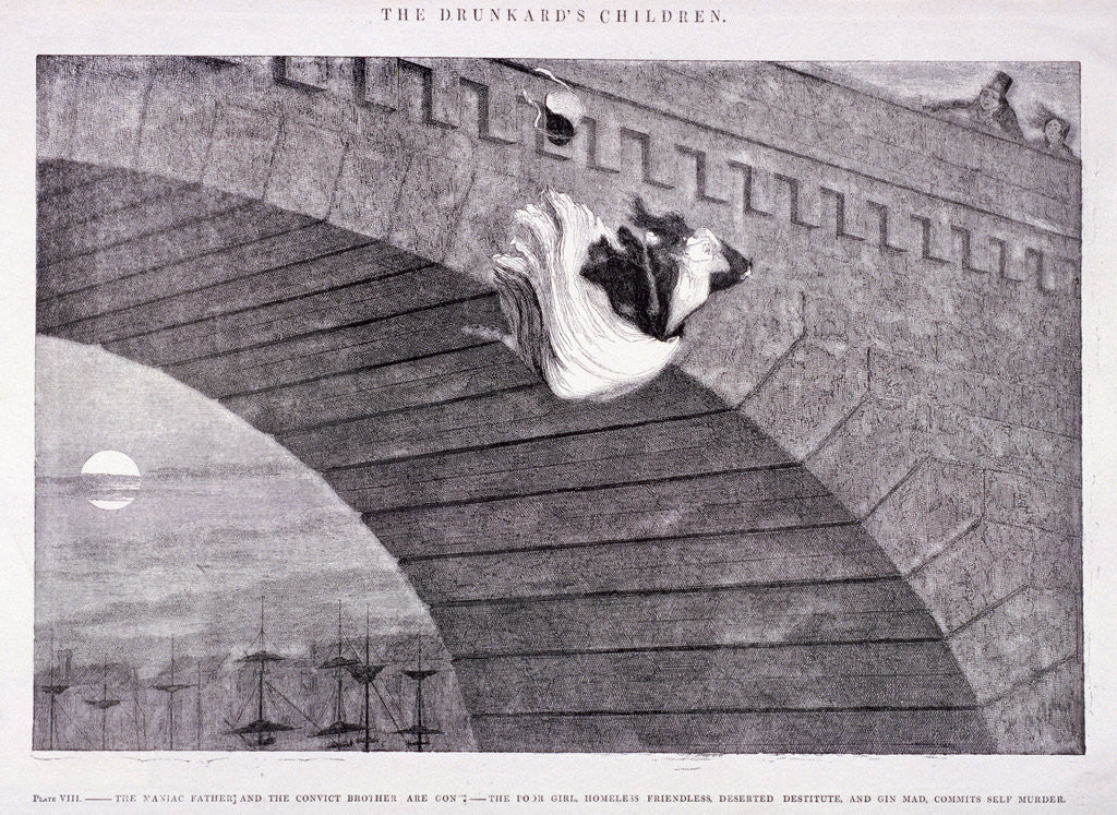 Detail of The Drunkard's Children by George Cruikshank