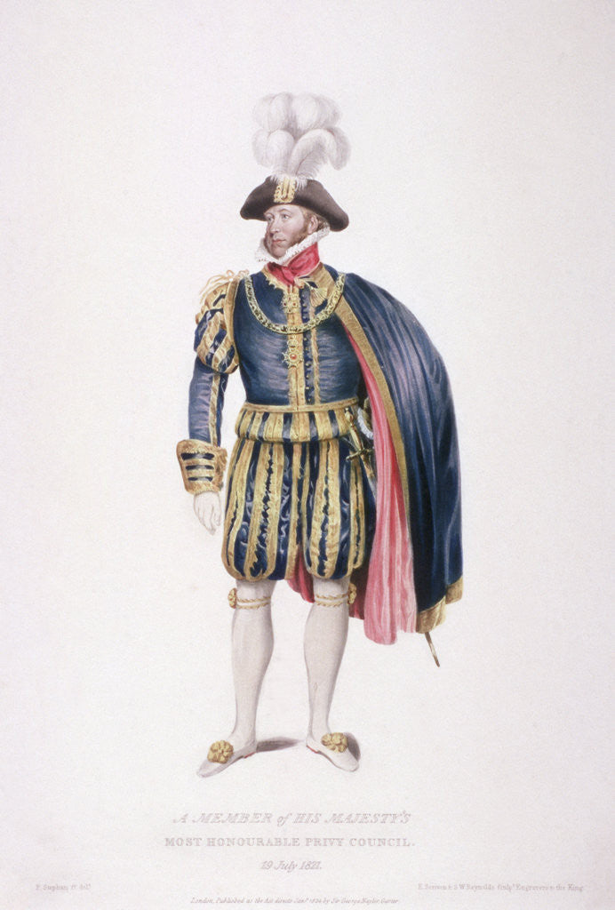 Detail of Gentleman in ceremonial costume by Edward Scriven