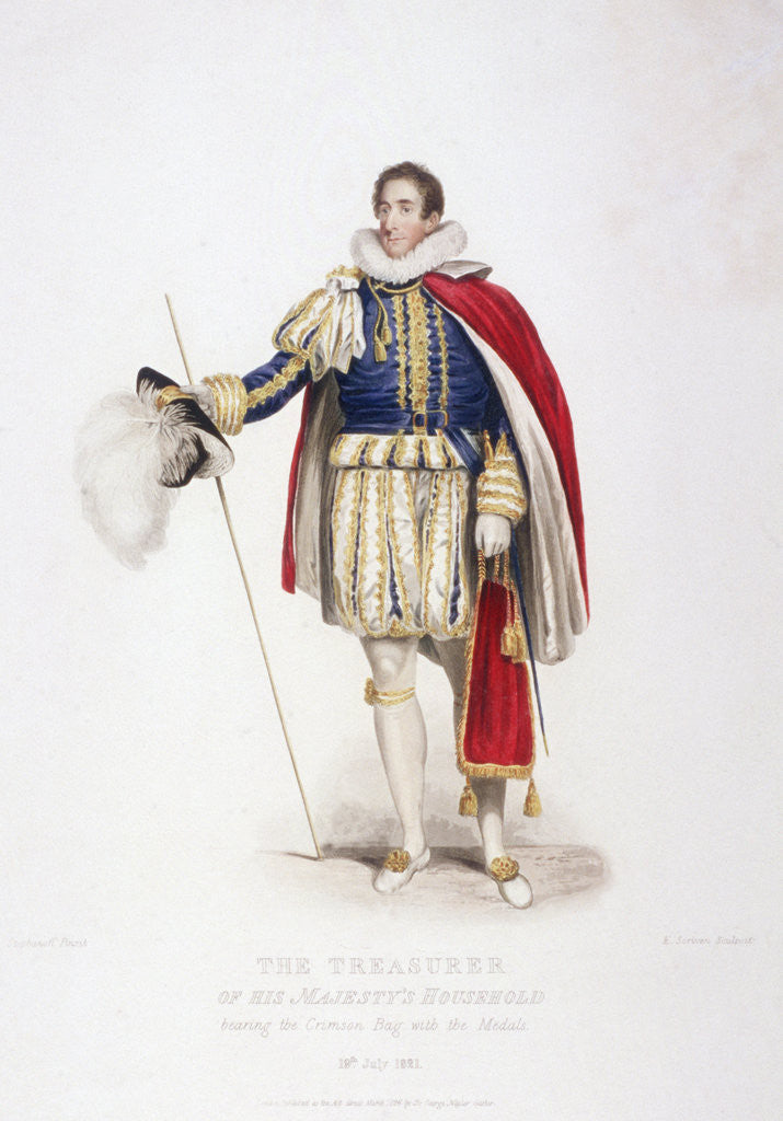 Detail of Treasurer in ceremonial costume by Edward Scriven