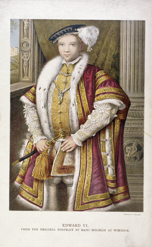 Detail of Edward VI, King of England by Francesco Bartolozzi