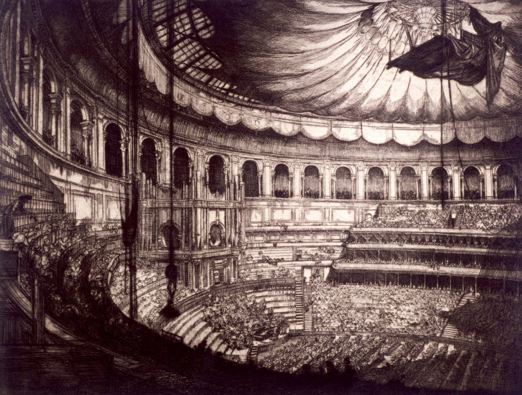 Detail of Interior view of the Royal Albert Hall, Kensington, London by Anonymous