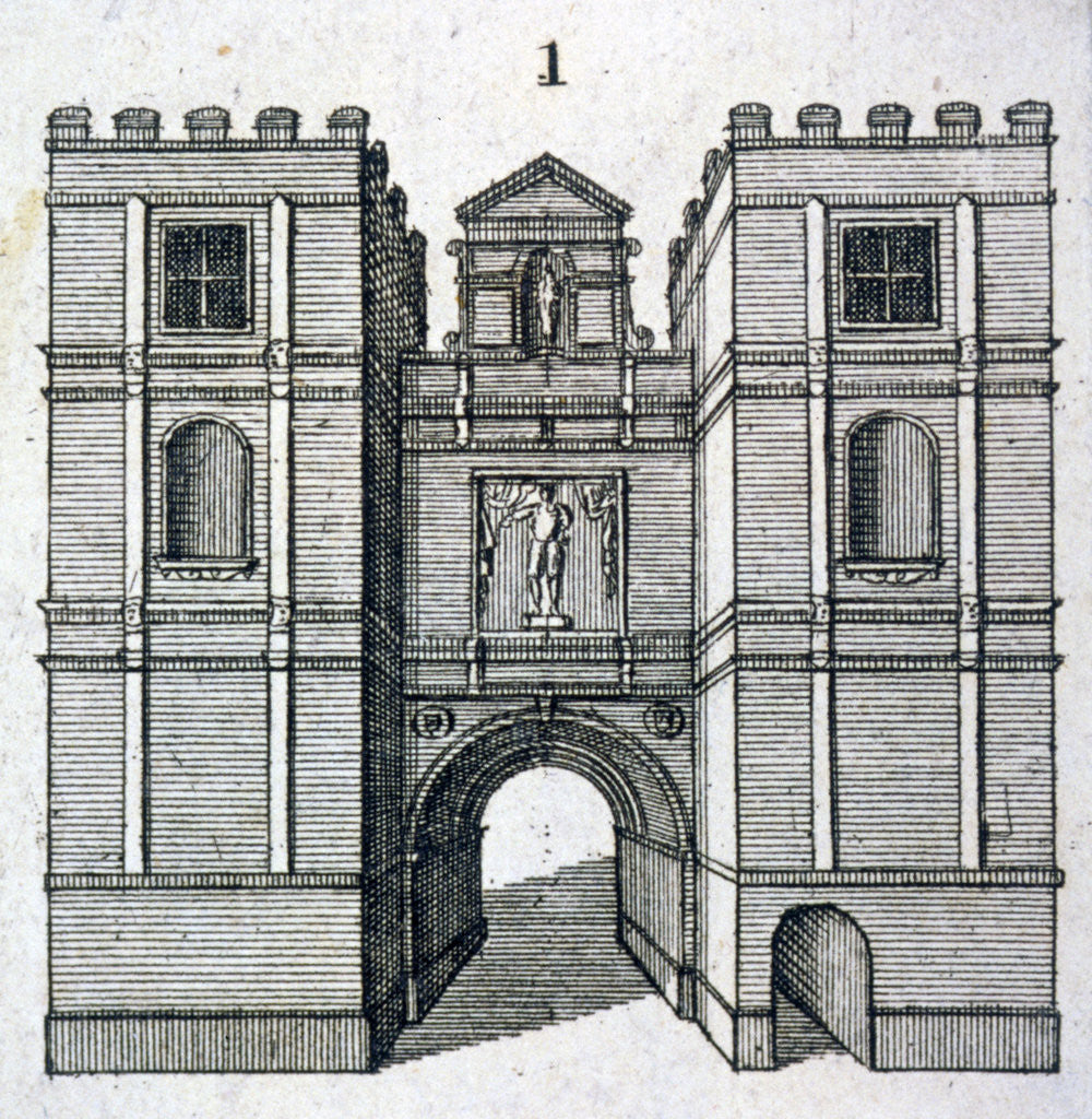 Detail of Aldgate, London, c1800(?) by Anonymous