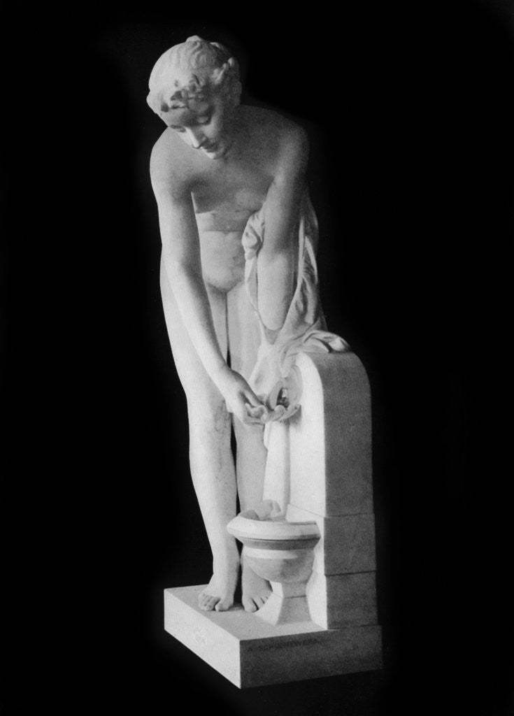 Detail of Girl at the Fountain by Alexandre Schoenewerk