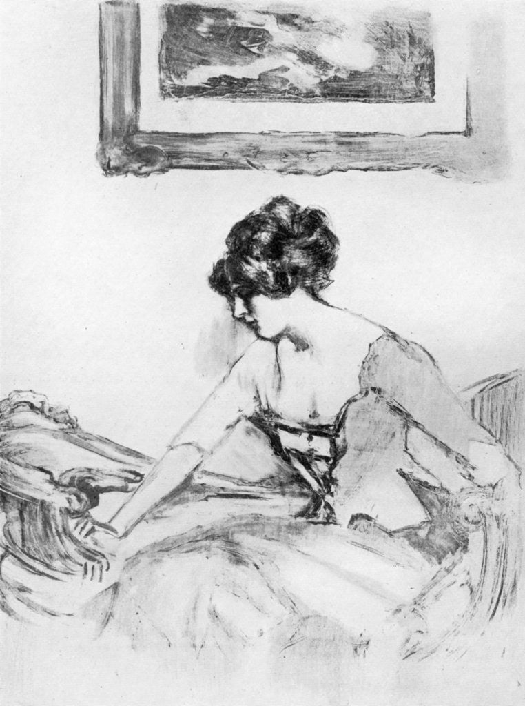 Detail of A Study by Albert de Belleroche
