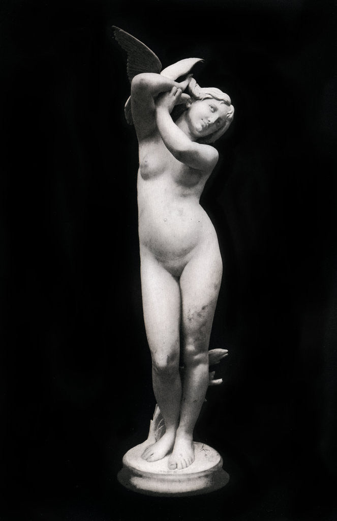 Detail of The Message of Love by Eugene Delaplanche