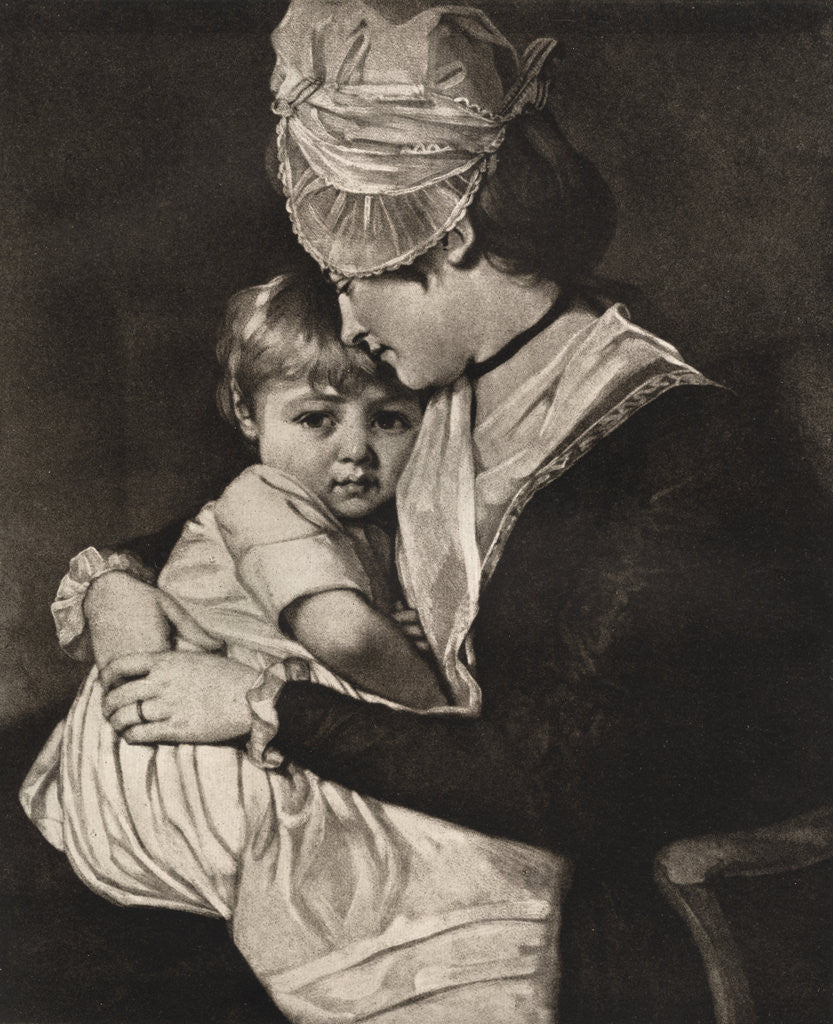 Detail of Mrs Carwardine and Child by George Romney