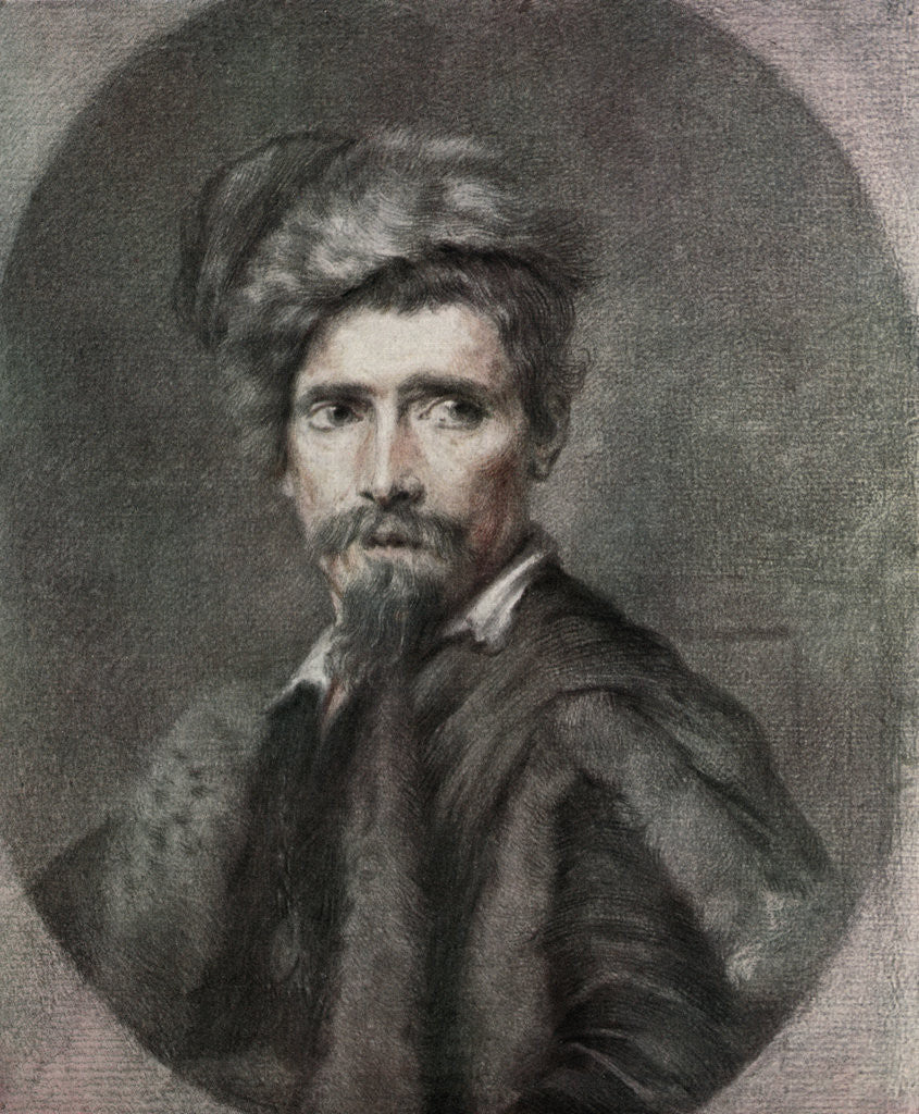 Detail of Portrait of a Man by C Hutin