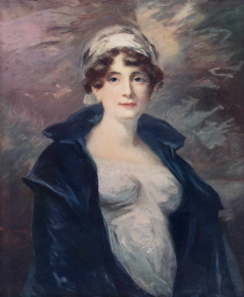 Detail of Anne, the Wife of Lieutenant Colonel Hamilton by John James Masquerier