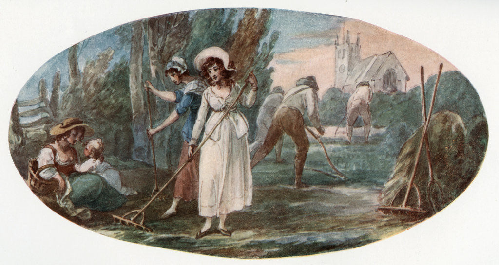 Detail of Haymaking by William Hamilton