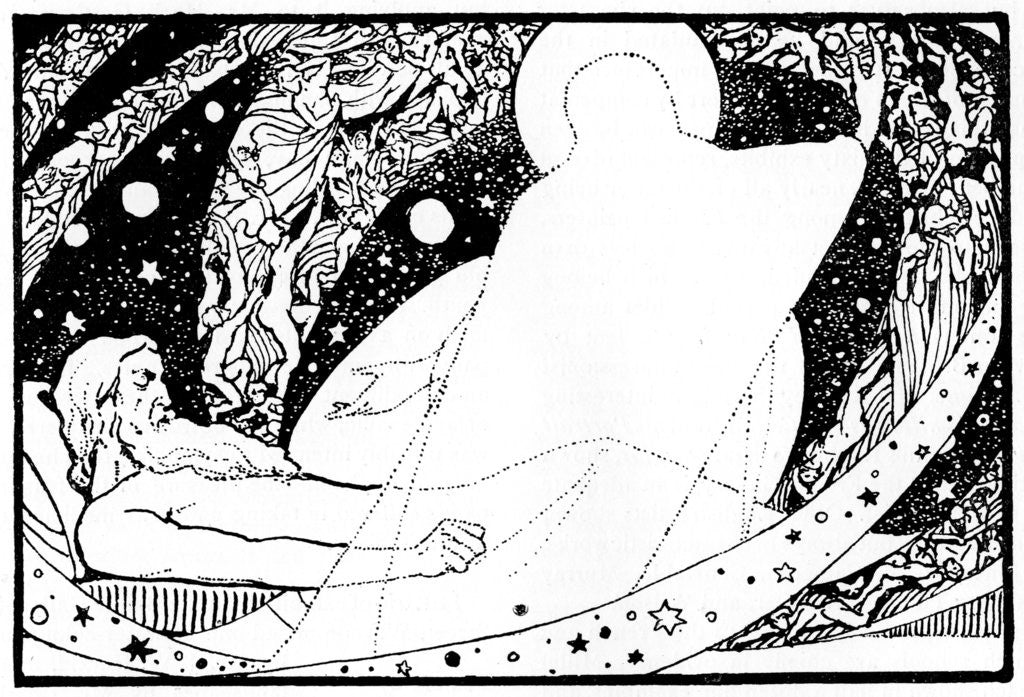 Detail of Drawing for the Book of Job by Robert Traill Rose