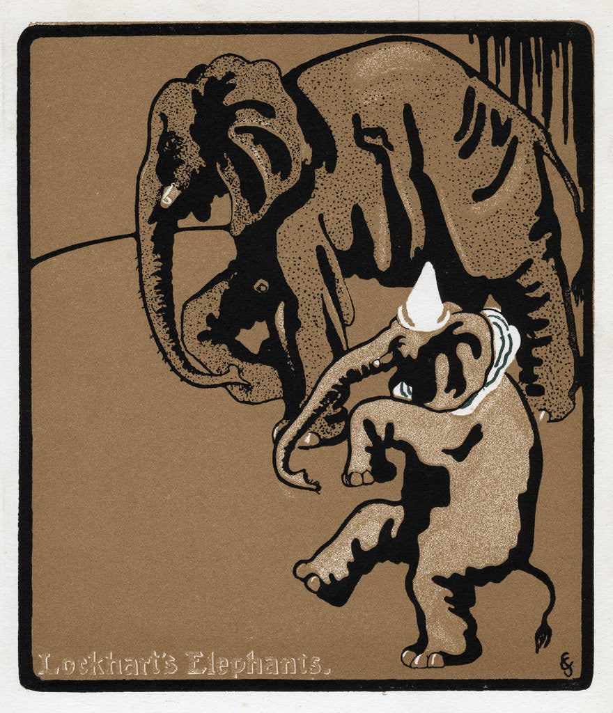 Detail of Lockhart's elephants by Anonymous