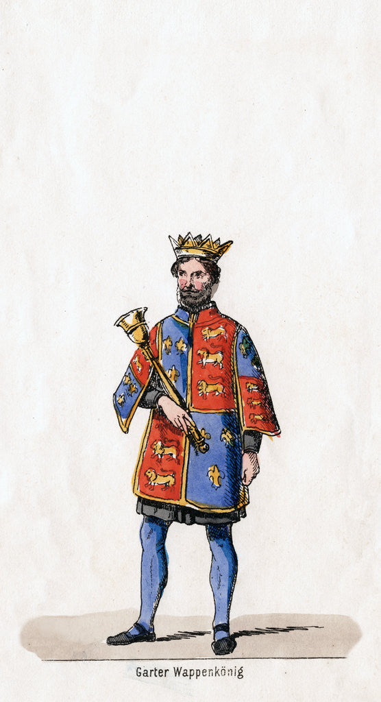 Detail of Costume design for Shakespeare's play, Henry VIII by Anonymous