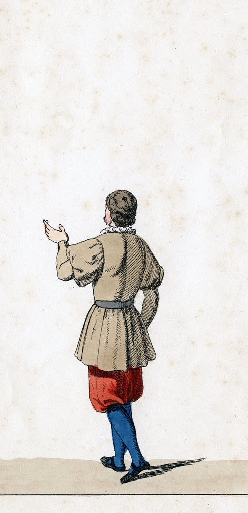 Detail of Theatre costume design for Shakespeare's play, Henry VIII by Anonymous