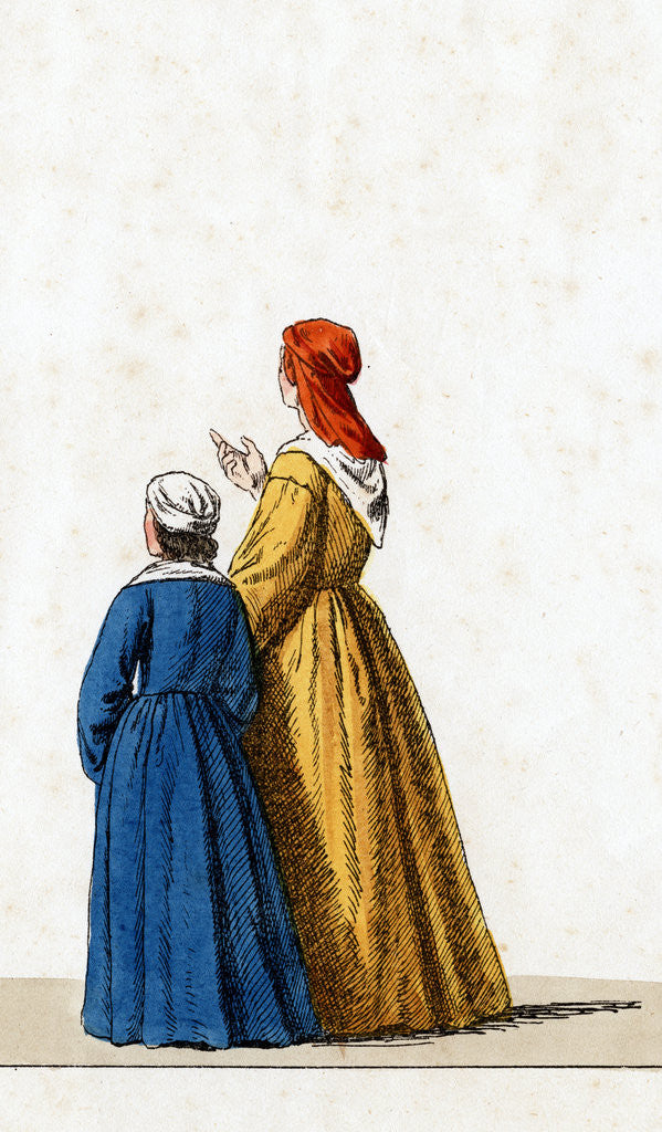 Detail of Theatre costume design for Shakespeare's play, Henry VIII by Anonymous