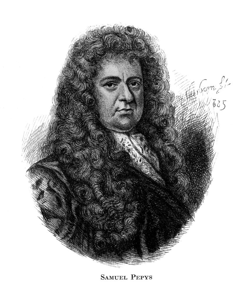 Detail of Samuel Pepys, English diarist by Anonymous